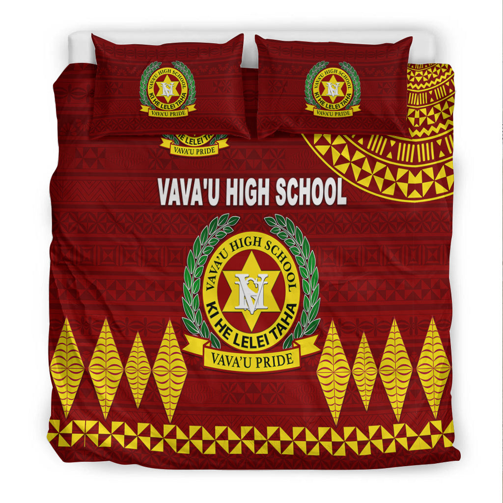 Tonga Vava'u High School Bedding Seta Simple Style - Maroon LT8 - Polynesian Pride