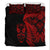 New Zealand Haka Rugby Maori Bedding Set Silver Fern Vibes - Red LT8 - Polynesian Pride