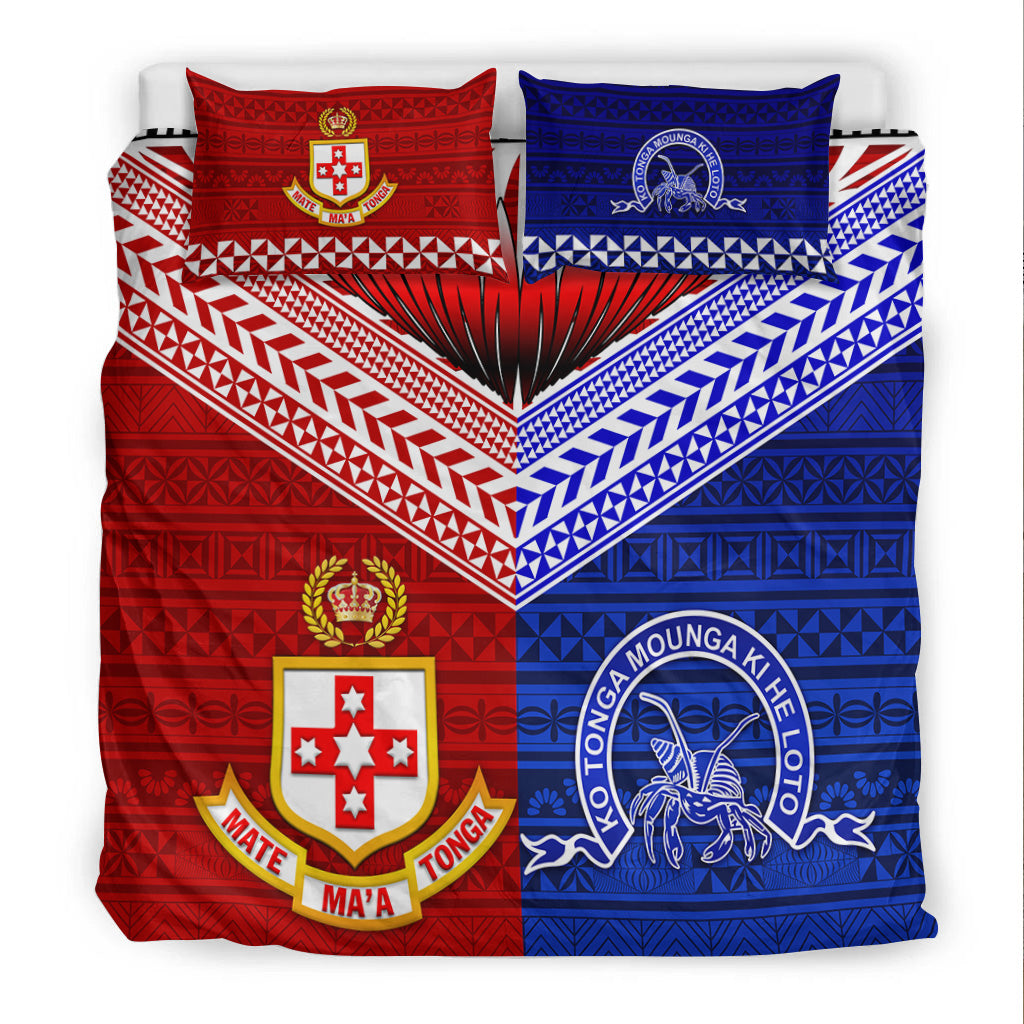 Kolisi Tonga College Atele And Tupou College Toloa Bedding Set Together - Unique LT8 - Polynesian Pride