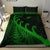 New Zealand Rugby Maori Bedding Set Silver Fern Koru Vibes - Green LT8 - Polynesian Pride