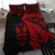 New Zealand Haka Rugby Maori Bedding Set Silver Fern Vibes - Red LT8 - Polynesian Pride