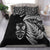 New Zealand Haka Rugby Maori Bedding Set Silver Fern Vibes - Black LT8 Black - Polynesian Pride