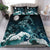 Hawaii Dolphin Polynesian Wave Bedding Set - Galaxy Style - AH Blue - Polynesian Pride