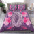 Hawaii Shark Turtle Hibiscus Bedding Set - Wreath Style - AH Purple - Polynesian Pride