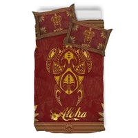 Hawaii Turtle Kalo Leaves Polynesian Bedding Set - Vic Style - AH - Polynesian Pride