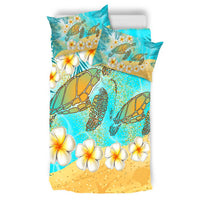 Hawaii Turtle Plumeria Summer Bedding Set - Sea Style - AH - Polynesian Pride