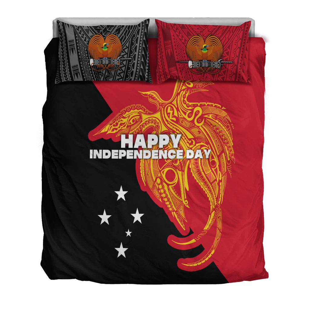 Papua New Guinea Bedding Set Independence Day Flag Style LT16 - Polynesian Pride