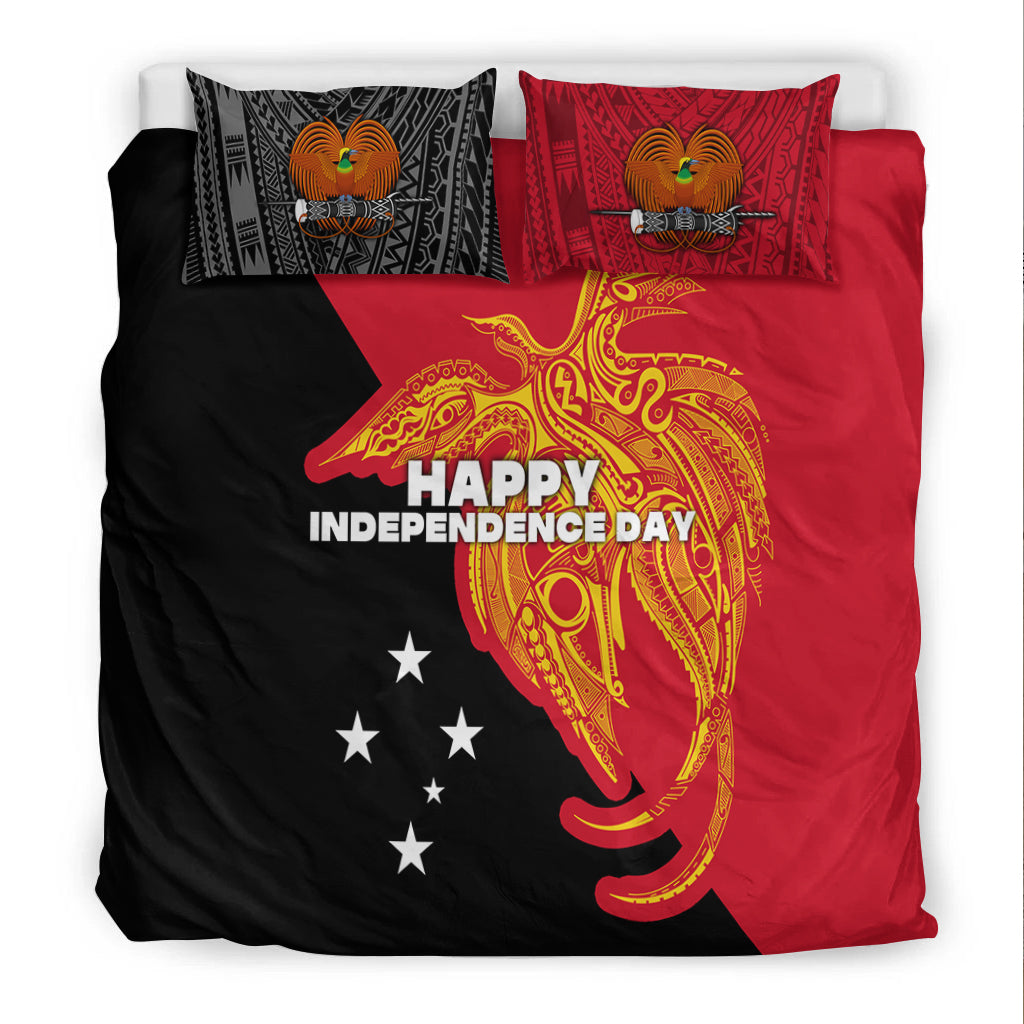 Papua New Guinea Bedding Set Independence Day Flag Style LT16 - Polynesian Pride