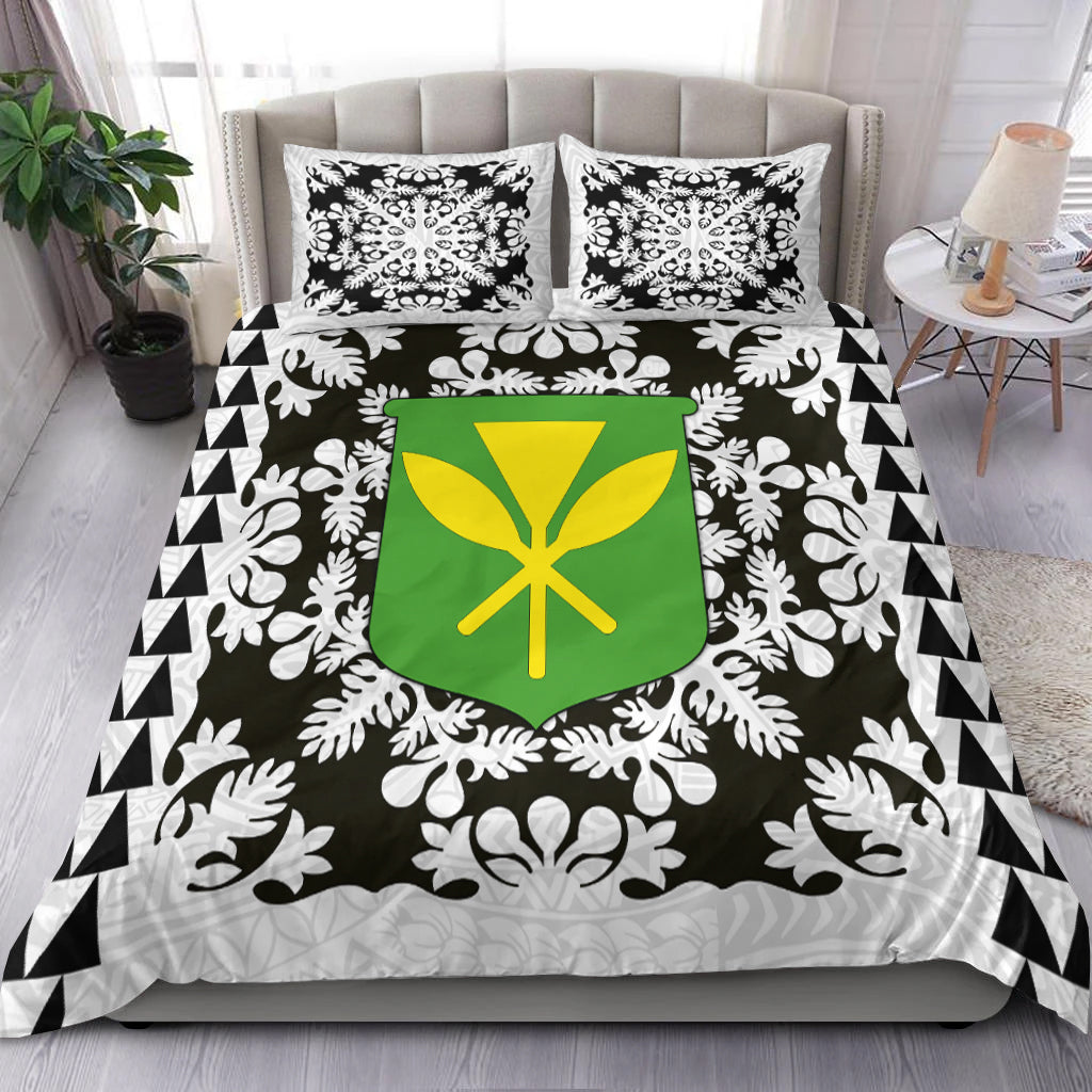 Hawaii Bedding Set Kanaka Maoli No.2 White Style LT6 White - Polynesian Pride