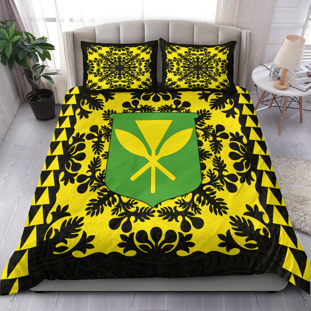 Hawaii Bedding Set Kanaka Maoli No.2 Black Style LT6 Black - Polynesian Pride