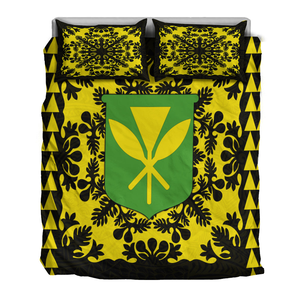 Hawaii Bedding Set Kanaka Maoli No.2 Black Style LT6 - Polynesian Pride