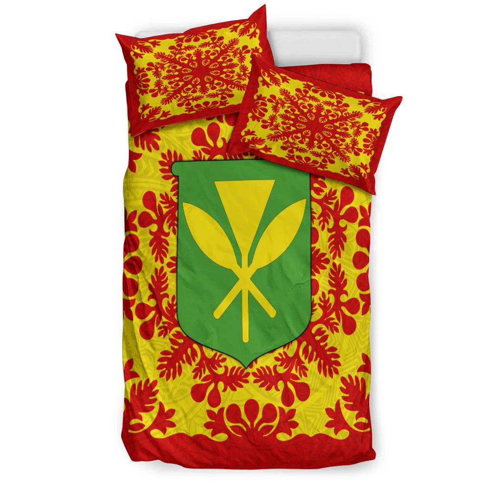 Hawaii Bedding Set Kanaka Maoli No.2 Red Style LT6 - Polynesian Pride