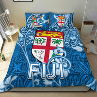 Fiji Bedding Set Tapa Patterns Blue Style LT6 - Polynesian Pride