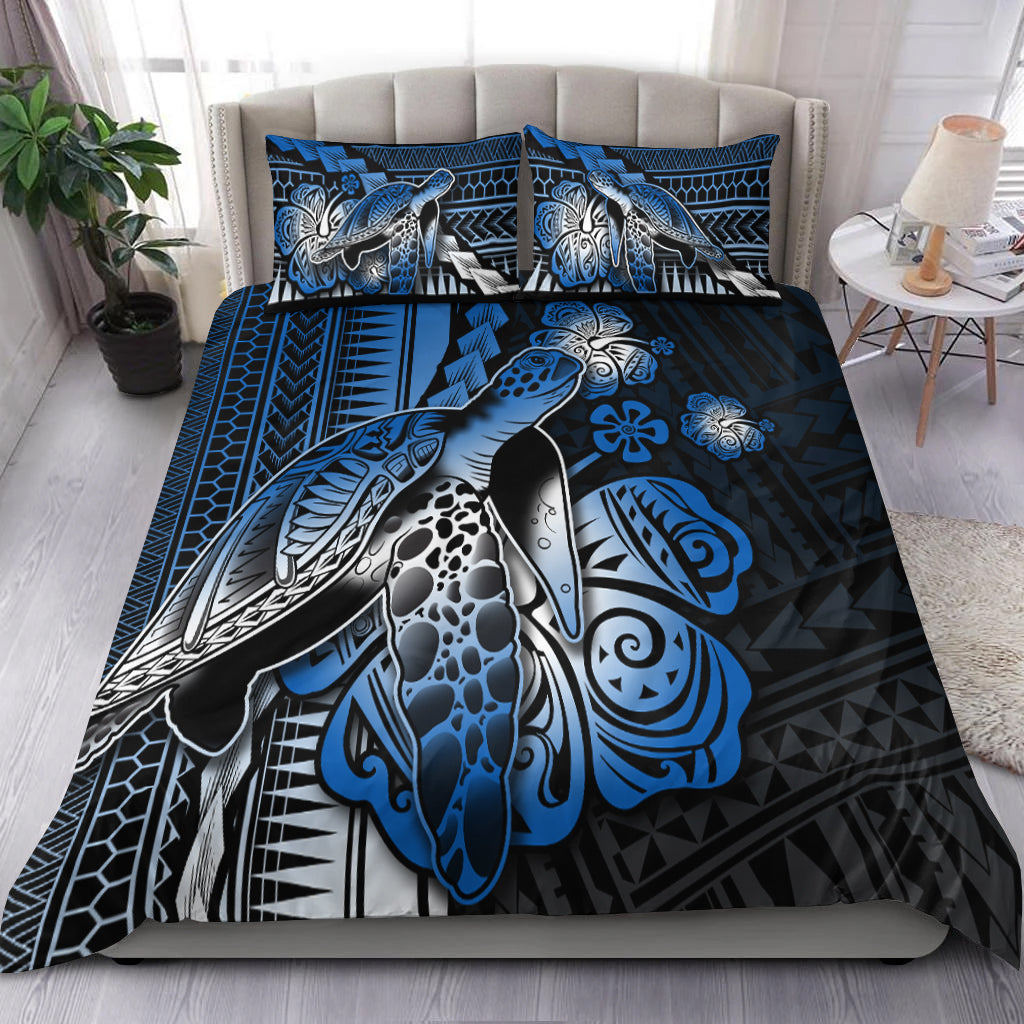 Polynesian Turtle Bedding Set Polynesian Patterns Color No.1 LT6 Blue - Polynesian Pride