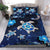 Hawaii Turtle Flower Moon Bedding Set - Blue Galaxy - AH Blue - Polynesian Pride