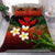 (Custom) Kanaka Maoli (Hawaiian) Bedding Set, Polynesian Plumeria Banana Leaves Red Personal Signature Red - Polynesian Pride