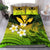 (Custom) Kanaka Maoli (Hawaiian) Bedding Set, Polynesian Plumeria Banana Leaves Yellow Personal Signature - Polynesian Pride