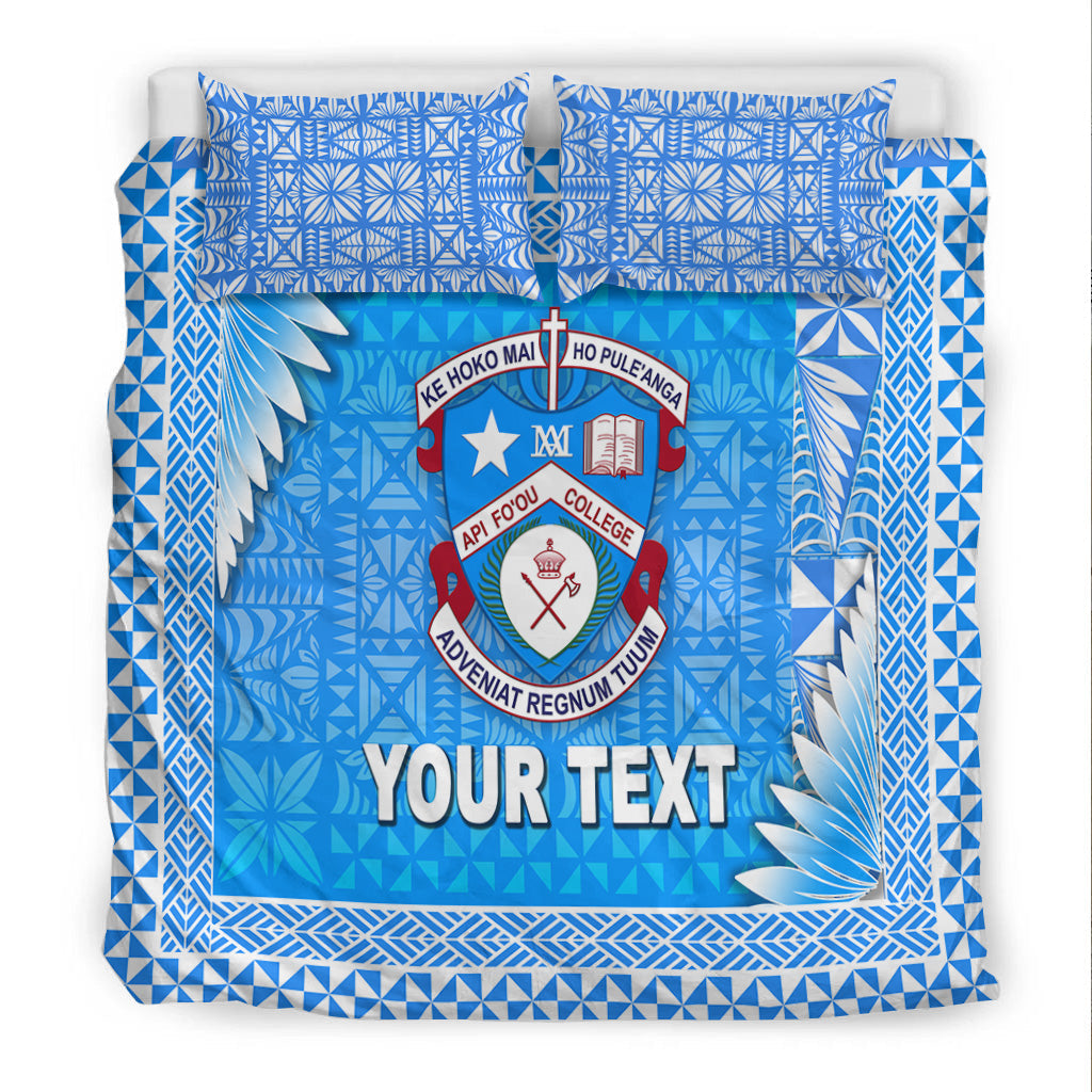 (Custom Personalised) Tonga Apifo'ou College Bedding Set Simplified Version LT8 - Polynesian Pride
