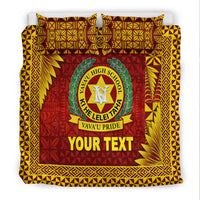 (Custom Personalised) Tonga Vava'u High School Bedding Set Simplified Version - Maroon LT8 - Polynesian Pride