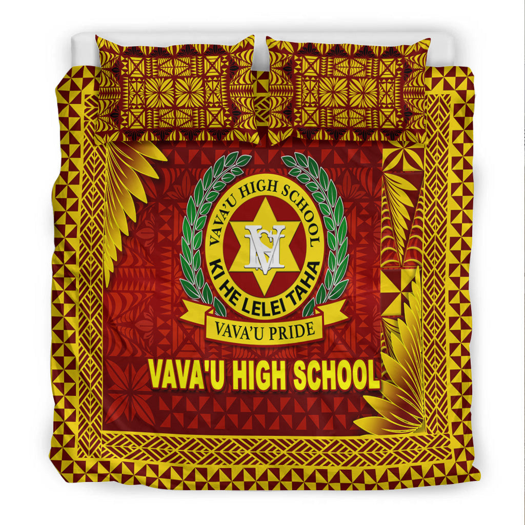 Tonga Vava'u High School Bedding Set Simplified Version - Maroon LT8 - Polynesian Pride