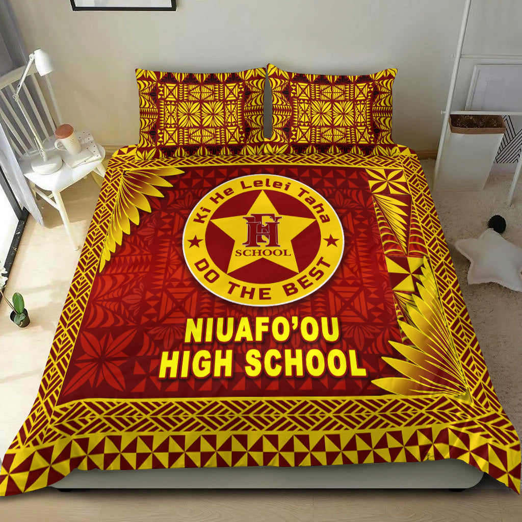 Tonga Niuafo'ou High School Bedding Set Simplified Version LT8 - Polynesian Pride