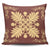Hawaiian Quilt Maui Plant And Hibiscus Pattern Pillow Covers - Beige Coral - AH One Size Beige - Polynesian Pride