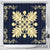 Hawaiian Quilt Maui Plant And Hibiscus Shower Curtain - Beige Indigo - AH 177 x 172 (cm) Beige - Polynesian Pride