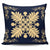 Hawaiian Quilt Maui Plant And Hibiscus Pattern Pillow Covers - Beige Indigo - AH One Size Beige - Polynesian Pride