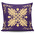 Hawaiian Quilt Maui Plant And Hibiscus Pattern Pillow Covers - Beige Purple - AH One Size Beige - Polynesian Pride