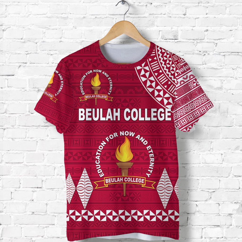 Custom Tonga Beulah College T Shirt Simple Style, Custom Text and Number LT8 - Polynesian Pride