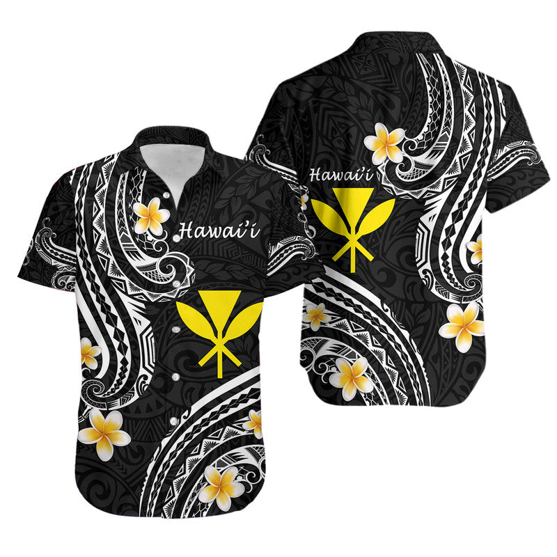 Hawaii Hawaiian Shirt Black Polynesian Line Style LT9 Unisex Black - Polynesian Pride