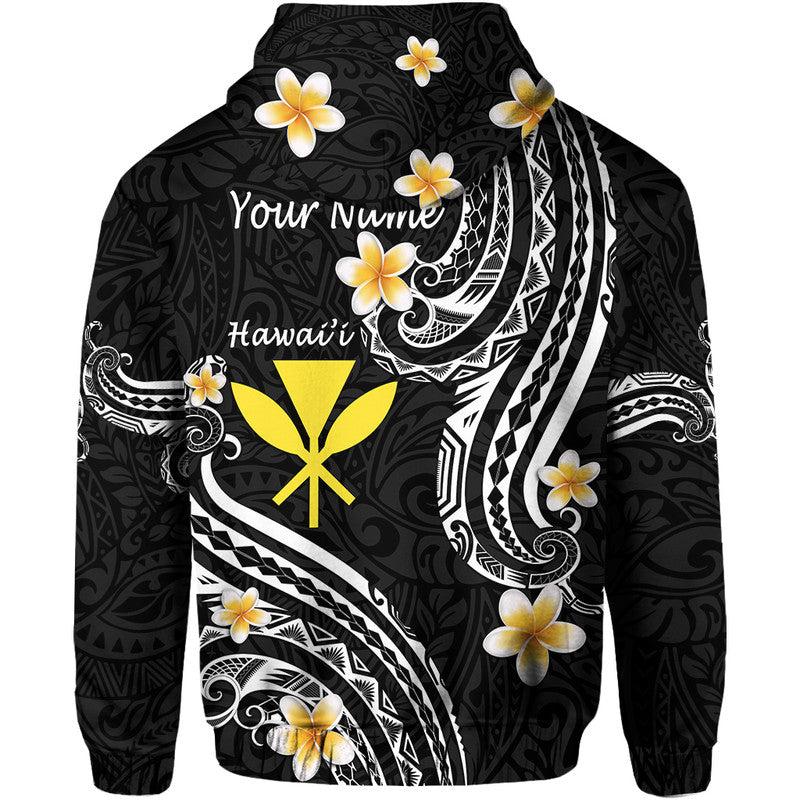 Custom Hawaii Hoodie Black Polynesian Line Style LT9 - Polynesian Pride
