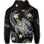 Custom Hawaii Hoodiean Turtle Plumeria Mixed Polynesian Black Style LT9 - Polynesian Pride