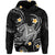 Hawaii Hoodiean Turtle Plumeria Mixed Polynesian Black Style LT9 Hoodie Black - Polynesian Pride