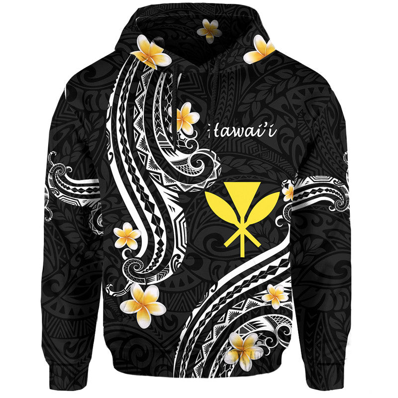 Custom Hawaii Hoodie Black Polynesian Line Style LT9 Hoodie Black - Polynesian Pride