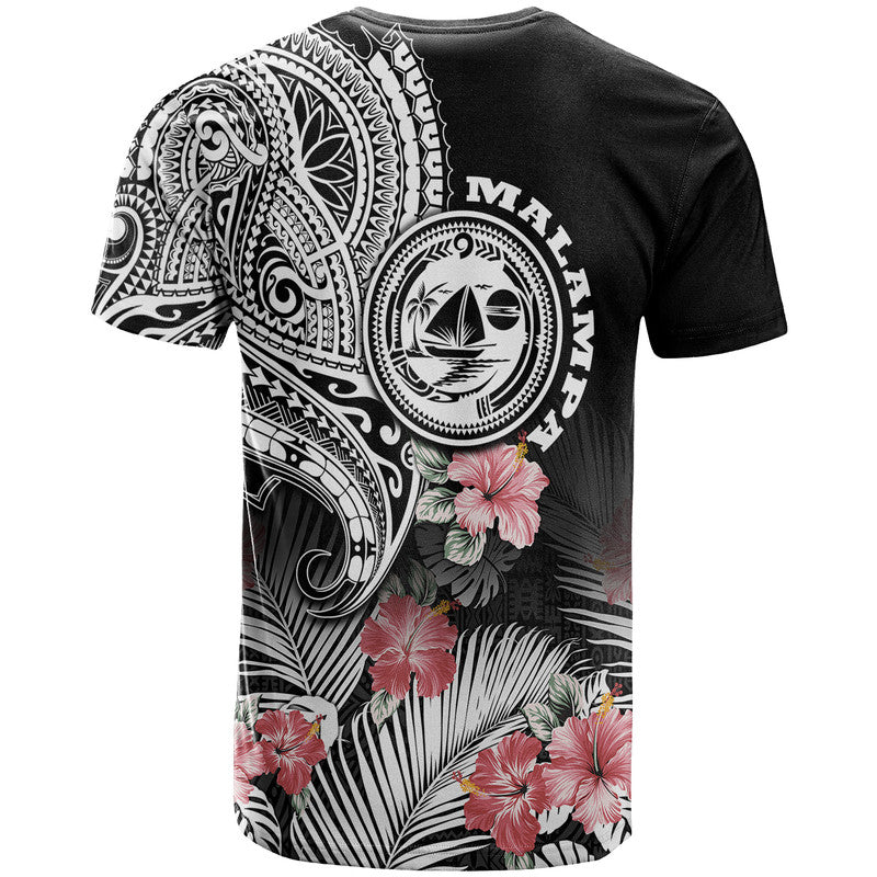 Vanuatu Malampa Province T Shirt Hibiscus Tribal Polynesian Tattoo Ver Black LT9 - Polynesian Pride