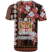 Custom Fiji T Shirt Tagimoucia Mixed Black Tapa Style LT9 - Polynesian Pride