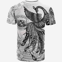 Hawaii T Shirt Polynesian Phoenix Bird, Fairytales Bird Black - Polynesian Pride