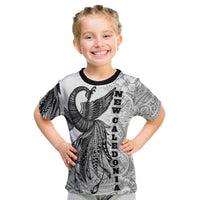 New Caledonia T Shirt Polynesian Phoenix Bird, Fairytales Bird Black - Polynesian Pride