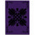 Hawaiian Quilt Maui Plant And Hibiscus Pattern Area Rug - Black Purple - AH Black - Polynesian Pride