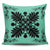 Hawaiian Quilt Maui Plant And Hibiscus Pattern Pillow Covers - Black Seafoarm - AH One Size Black - Polynesian Pride