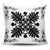 Hawaiian Quilt Maui Plant And Hibiscus Pattern Pillow Covers - Black White - AH One Size Black - Polynesian Pride