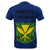 Hawaii Kanaka Flag Polynesian T Shirt Kanaka Maoli Spirit Blue - Polynesian Pride