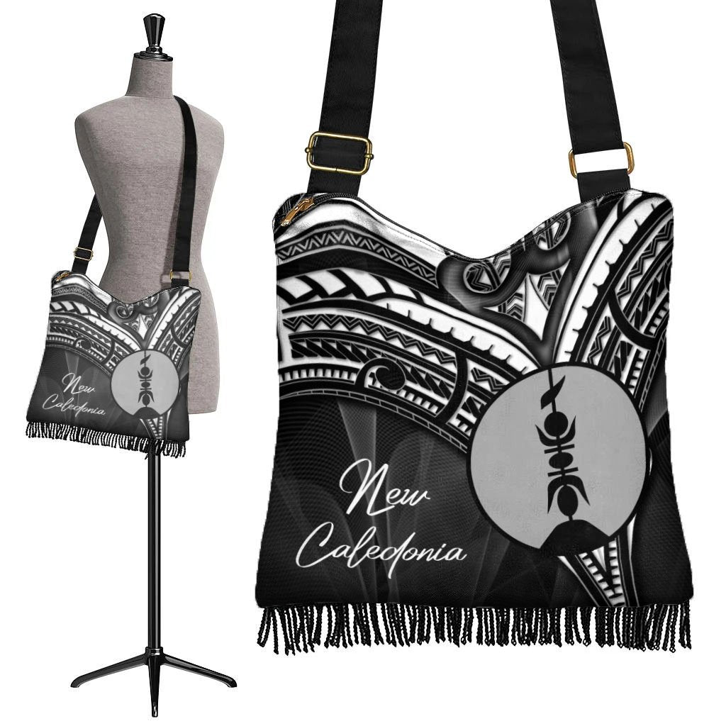 New Caledonia Boho Handbag - Cross Style Boho Handbag One Size Black - Polynesian Pride