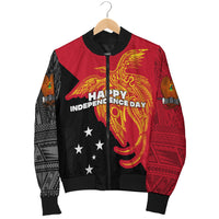 Papua New Guinea Men Bomber Jacket Independence Day Flag Style LT16 - Polynesian Pride