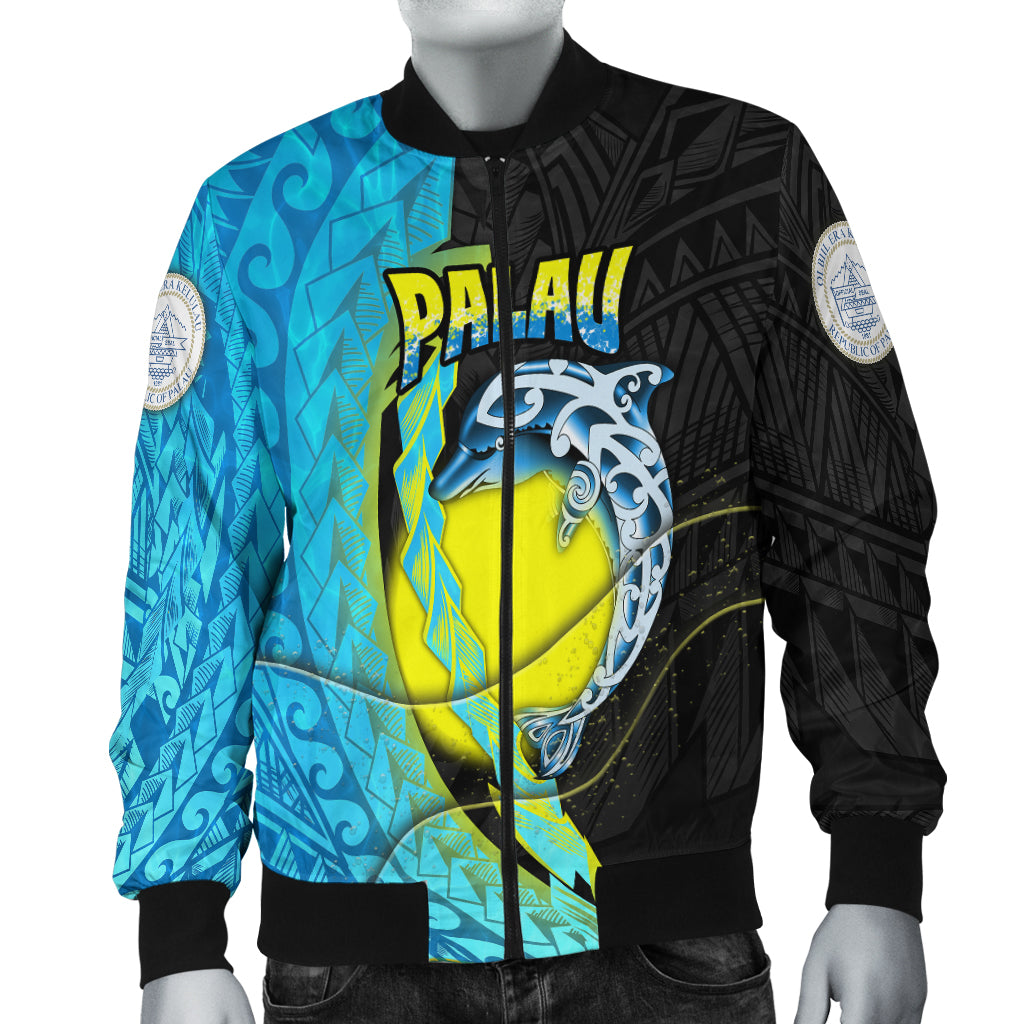Palau Independence Day Women's Bomber Jacket Special Style LT16 Blue - Polynesian Pride