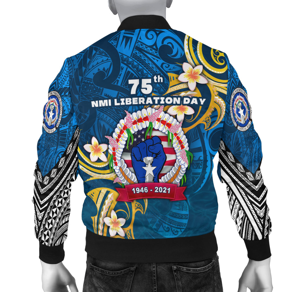 Northern Mariana Islands Men Bomber Jacket Independence Day LT16 - Polynesian Pride