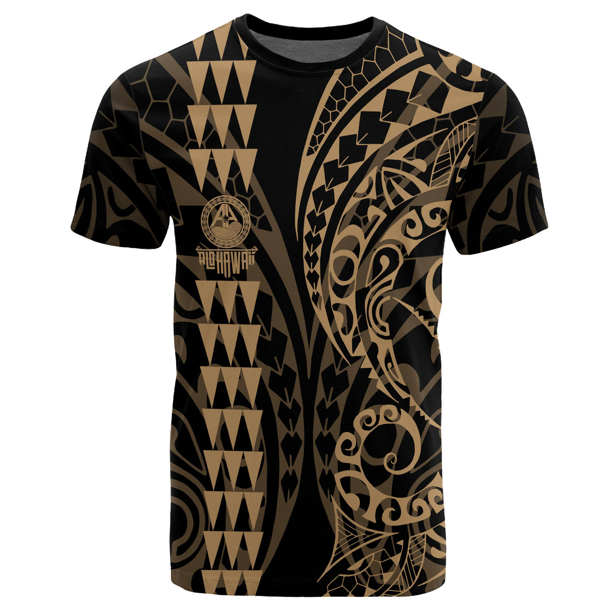 Hawaii Kakau Polynesian T Shirt Pre BFCM 2020 Brown - Polynesian Pride