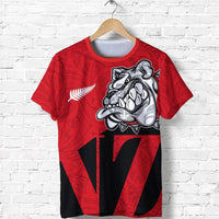 New Zealand Bulldog T Shirt, Maori Bulldog Shirt Unisex Black - Polynesian Pride