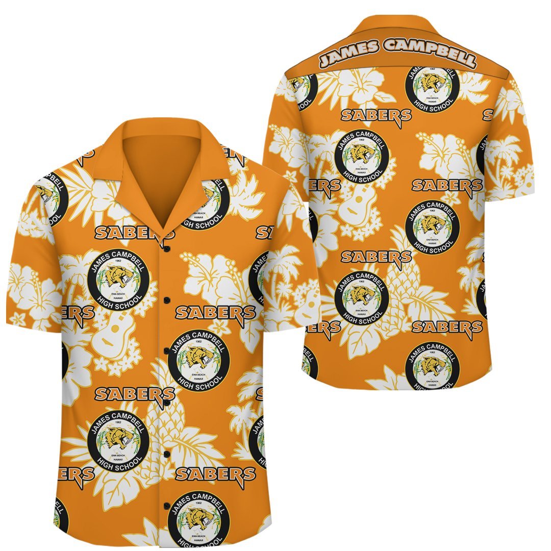 Hawaii Hawaiian Shirt - Campbell High Hawaiian Shirt - AH Unisex Orange - Polynesian Pride